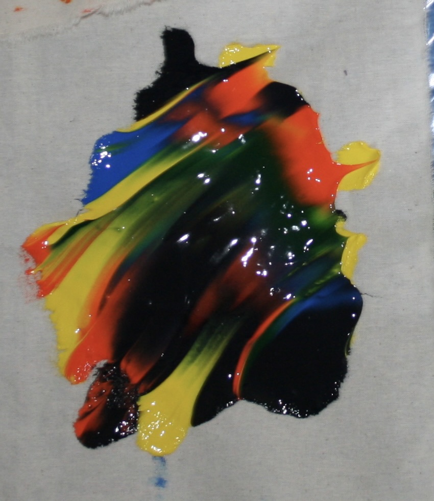 Black, Blue, Green, Orange, Yellow I, 2025